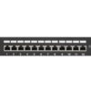 PATCH PANEL LANBERG 12 PUERTOS 1U 10" CAT.5E BLINDADO NEGRO