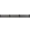 PATCH PANEL LANBERG 24 PUERTOS 1U 19" CAT.6 SFTP NEGRO