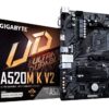 PLACA BASE GIGABYTE A520M K V2 AM4 MATX 2XDDR4