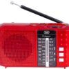 RADIO PORTÁTIL MULTIBANDA BLUETOOTH USB MICRO SD TREVI RA 7F20 BT ROJO