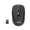 RATON UGO MY-03 INALAMBRICO 1800 DPI NEGRO