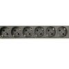 REGLETA RACK GEMBIRD 1U 16A 8 TOMAS NEGRO 3 M CON INTERRUPTOR