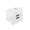 ROSETA PARED LANBERG 230V 2 X USB 5V 2.1A BLANCO