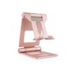 SOPORTE SOBREMESA TOOQ PARA TELEFONO/TABLET PLEGABLE SLIM ROSA