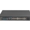 SWITCH LANBERG 18 PTOS 100MB 16xPOE+/2x GBIT ETHER 150W RACK 10"/19"