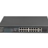 SWITCH LANBERG 18 PTOS 100MB 16xPOE+/2x GBIT ETHER 250W RACK 19"