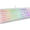 TECLADO GAMING GENESIS THOR 303 RGB BLANCO MECANICO SWITCH OUTEMU MARRON