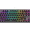 TECLADO GAMING GENESIS THOR 303 TKL RGB NEGRO MECANICO SWITCH OUTEMU ROJO