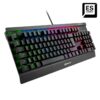 TECLADO GAMING SHARKOON SGK3 MECANICO RGB USB BROWN SWITCH