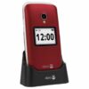 TELEFONO MOVIL SENIOR DORO 2424 2,4" 16MB 8MB ROJO T3MPX