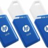 USB 3.1 HP 32GB X755W PACK DE 3 AZUL