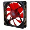 VENTILADOR CAJA NOX COOL FAN LED 120MM NEGRO LED ROJO