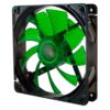 VENTILADOR CAJA NOX COOL FAN LED 120MM NEGRO LED VERDE