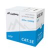 BOBINA CAT.5E LANBERG UTP RJ45 SOLIDO CCA AWG24 305M AZUL