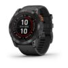 SMARTWATCH GARMIN FENIX 7X PRO SOLAR GRIS CORREA NEGRA