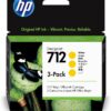 TINTA HP 712 PACK 3 AMARILLO