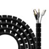 ORGANIZADOR DE CABLE AISENS EN ESPIRAL 25MM NEGRO 2.0M