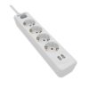 REGLETA CON INTERRUPTOR PHILIPS SPN3042WA 4 TOMAS 2 USB CABLE 2M BLANCO