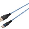 EG SCH10 TYPE-C 3M CABLE DE CARGA TRENZADO BLANCO/AZUL-PS5