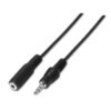 CABLE AISENS AUDIO ESTÃ?REO JACK 3.5 M-JACK 3.5 H NEGRO 3.0M