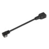 CABLE AISENS USB 2.0 OTG ACODADO MICRO B/M-A/H NEGRO 15CM