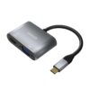 CABLE CONVERSOR AISENS USB-C A VGA/HDMI 4K GRIS 15CM