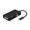 CABLE CONVERSOR AISENS USB-C/M A DVI/H-HDMI/H-VGA/H NEGRO 15CM