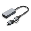 CABLE CONVERSOR AISENS USB3.2 GEN1 USB-A+USB-C A ETHERNET 2.5G GRIS 15CM