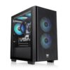 CAJA THERMALTAKE VERSA H16 TG ARGB M-ATX 3XVENTX120 MM SN FUENTE NEGRO