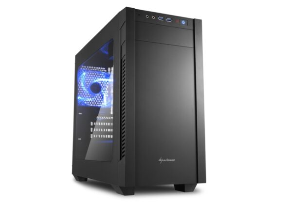 CAJA SHARKOON S1000 WINDOW MATX 2XUSB 3.0 SIN FUENTE NEGRA