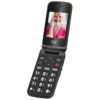 TELEFONO TREVI FLEX PLUS 55 FLIP SENIOR PHONE DUAL SCREEN BLACK