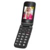 TELEFONO TREVI FLEX PLUS 90 4G FLIP SENIOR PHONE DUAL SCREEN BLACK