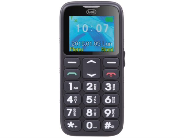 TELEFONO TREVI SICURO 10 SENIOR PHONE BIG BUTTONS FUNCION S.O.S. BLACK