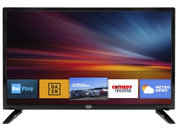 TV TREVI 24" LTV 2409 SMART HEVC LED BLACK 110-240V & ADAPT COCHE 12V